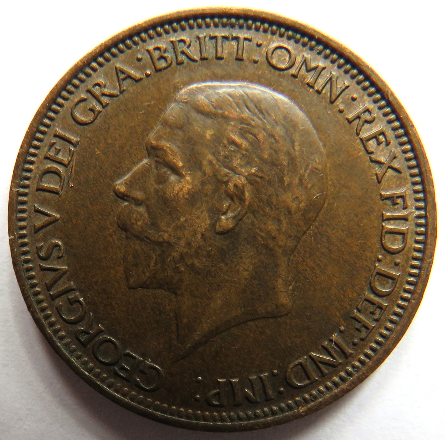 1933 King George V Halfpenny Coin In Better Grade - Great Britain