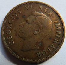 Load image into Gallery viewer, 1941 King George VI South Africa Halfpenny Coin
