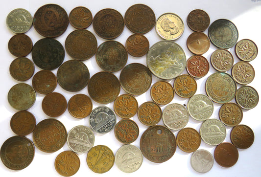 A Good Collection of Old Coins From Canada