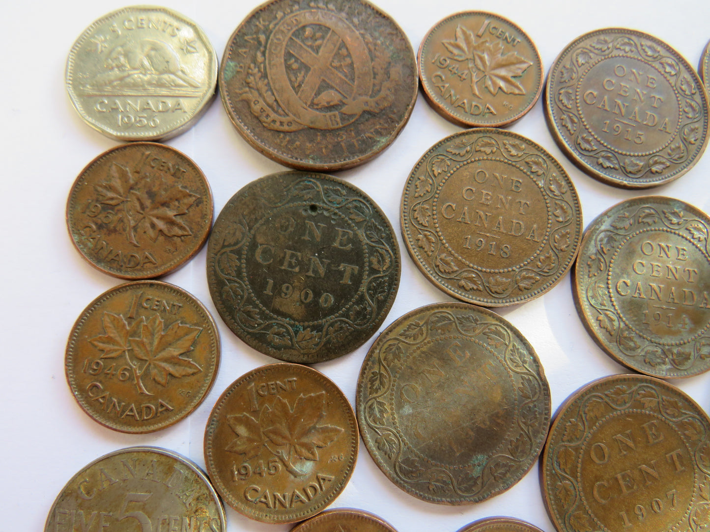 A Good Collection of Old Coins From Canada