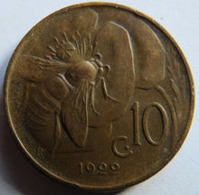 Load image into Gallery viewer, 1922 Italy 10 Centesimi Coin
