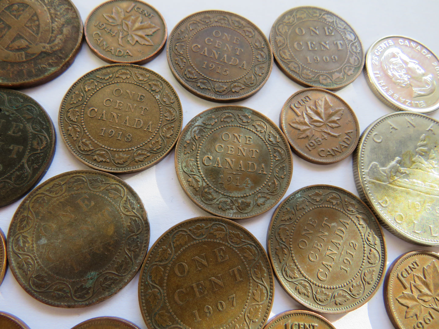 A Good Collection of Old Coins From Canada