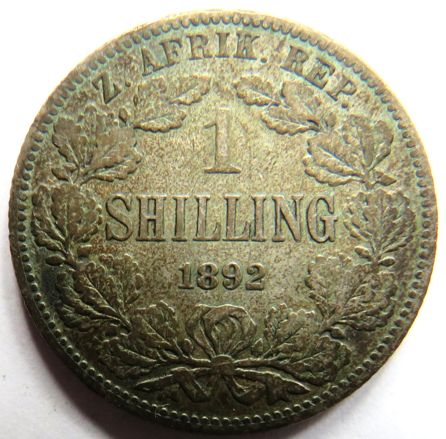 1892 South Africa Silver Shilling Coin
