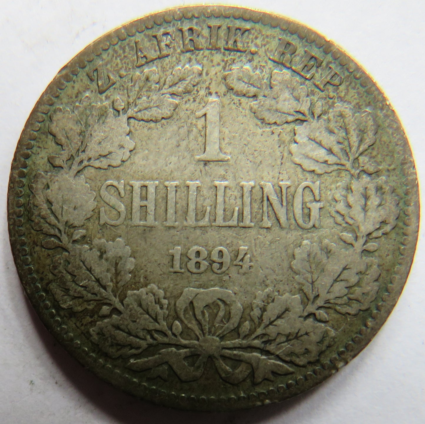 1894 South Africa Silver Shilling Coin