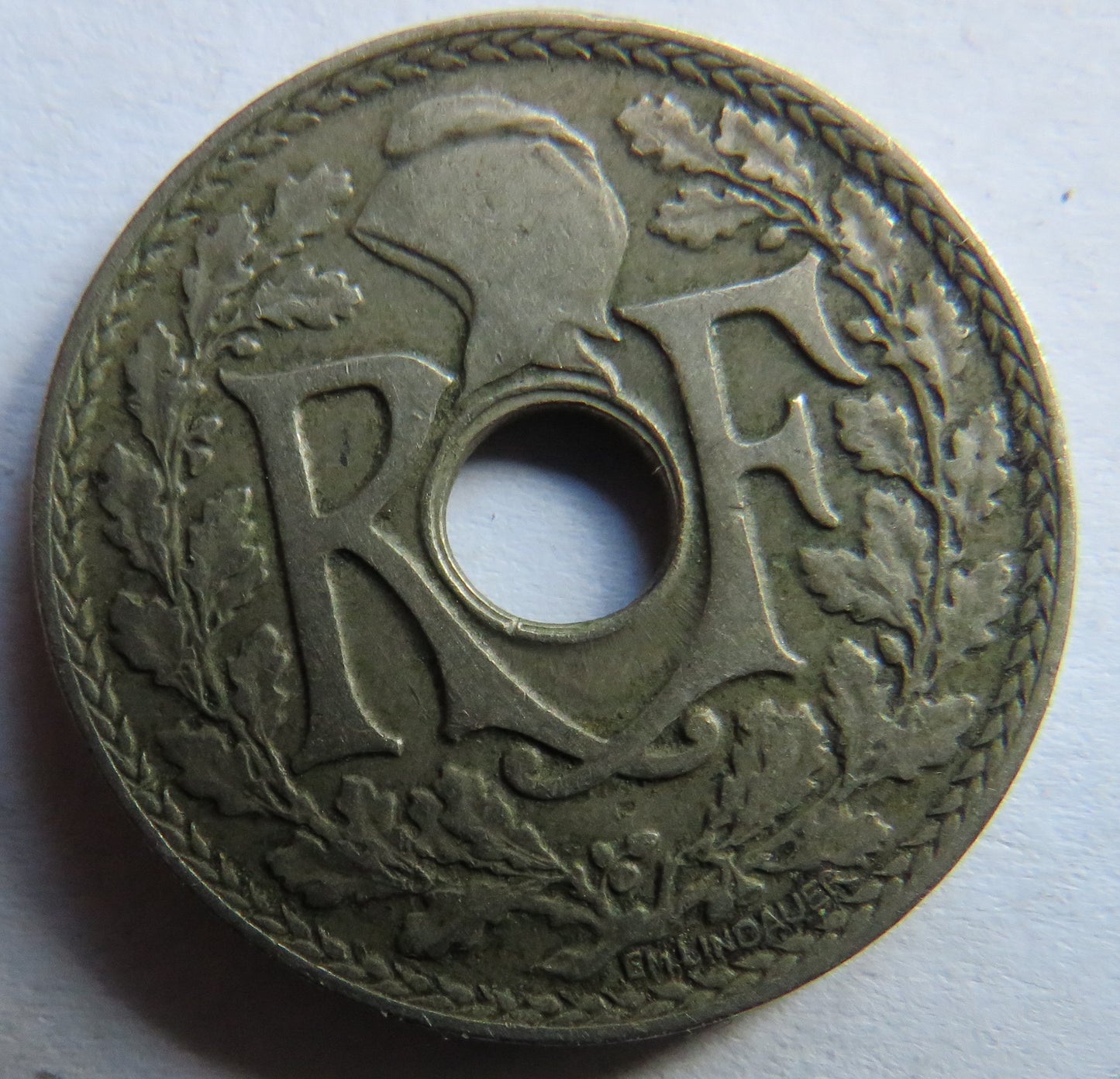 1924 France 25 Centimes Coin
