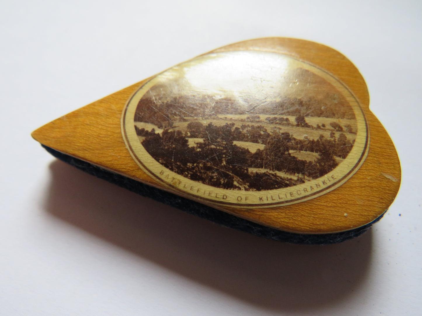 Antique Mauchline Ware Pin Cushion "Killiecrankie"