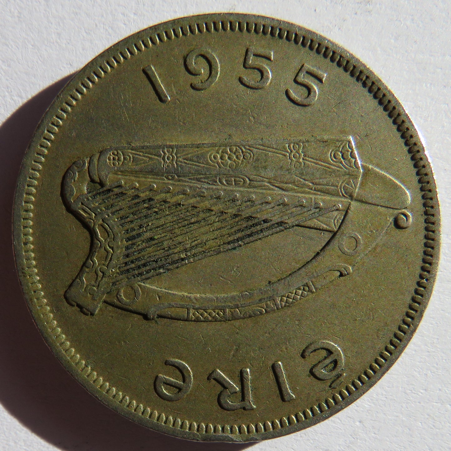 1955 Ireland Eire Halfcrown Coin
