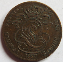 Load image into Gallery viewer, 1837 Belgium 5 Centimes Coin
