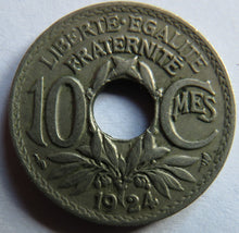 Load image into Gallery viewer, 1924 France 10 Centimes Coin
