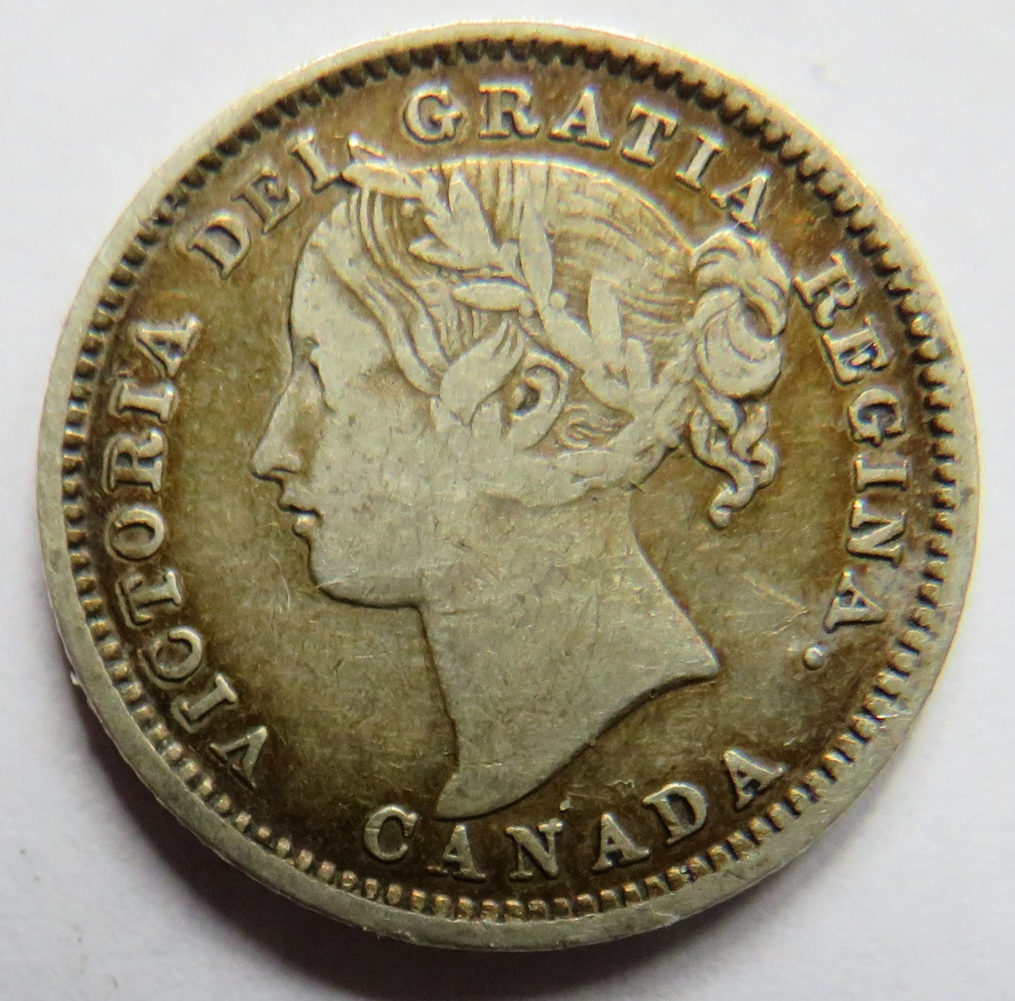 1899 Queen Victoria Canada Silver 10 Cents Coin