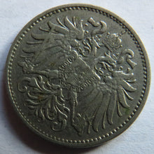 Load image into Gallery viewer, 1894 Austria 10 Heller Coin
