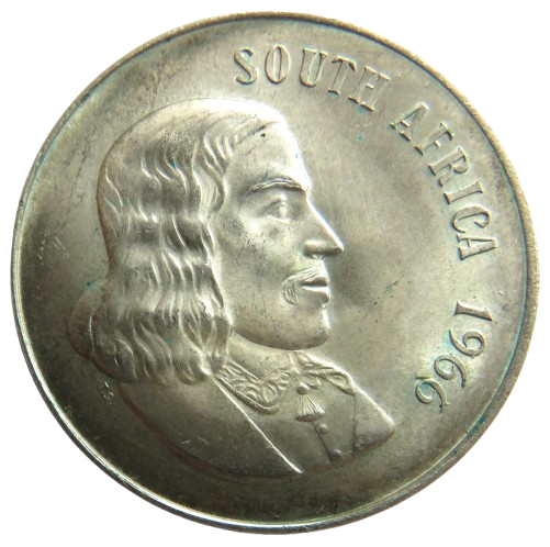 1966 South Africa Silver 1 Rand Coin