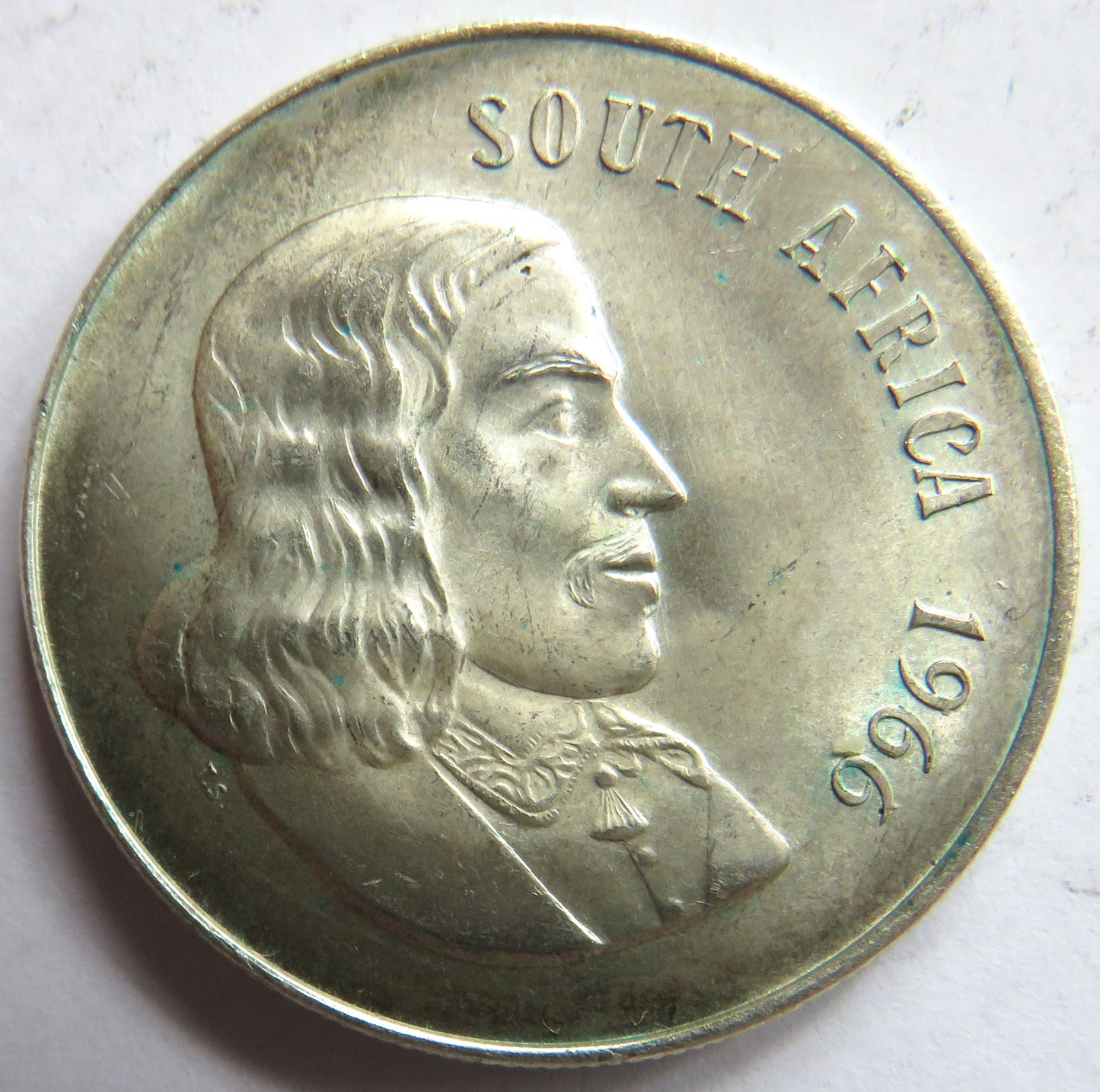 1966 South Africa Silver 1 Rand Coin