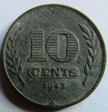 Load image into Gallery viewer, 1943 Netherlands 10 Cents Coin
