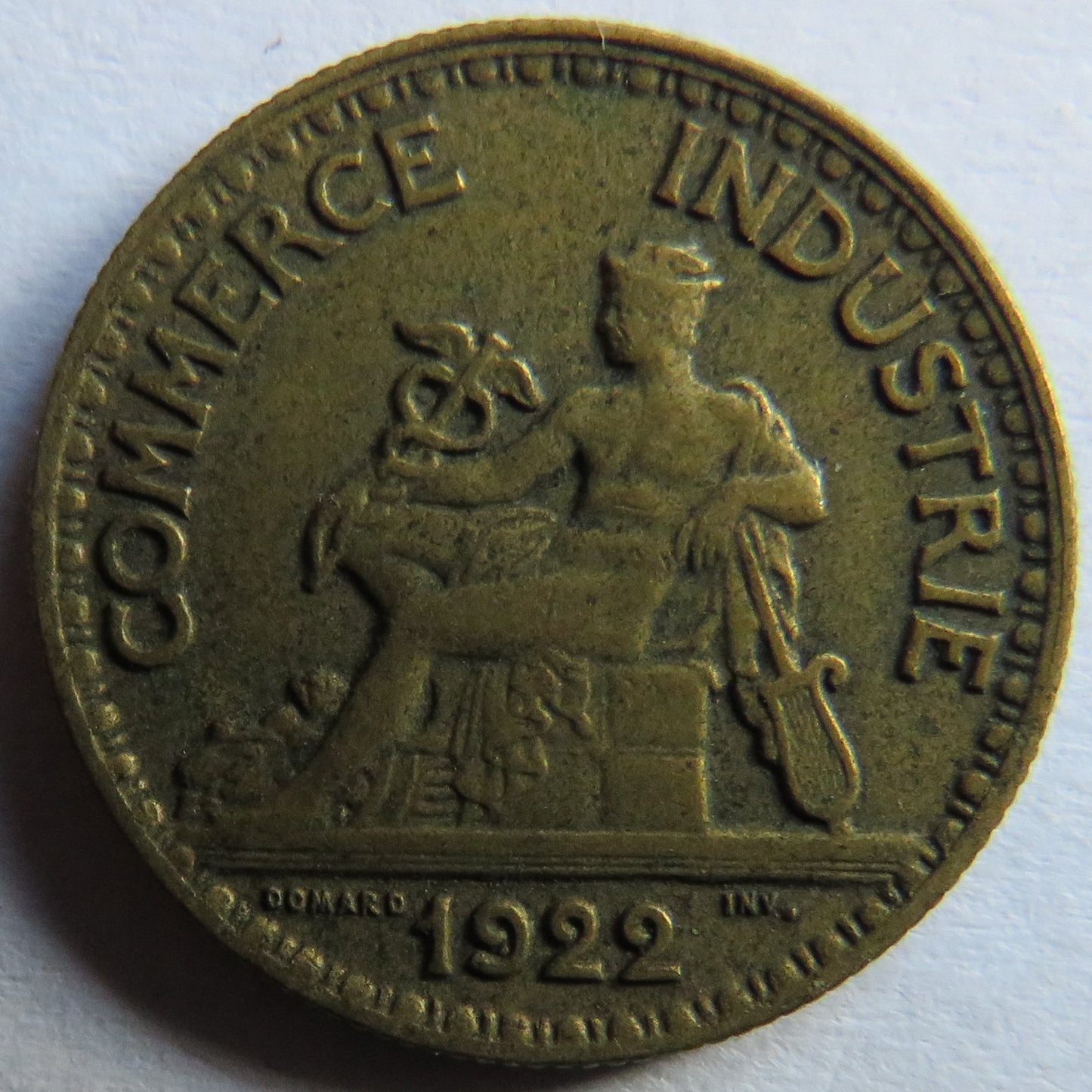 1922 France 50 Centimes Coin