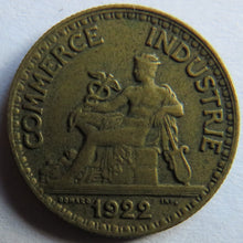 Load image into Gallery viewer, 1922 France 50 Centimes Coin
