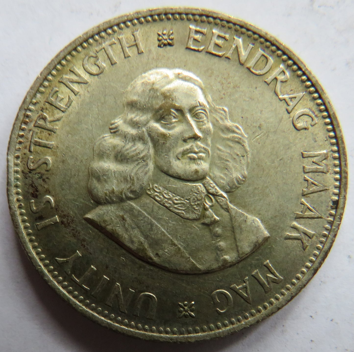 1963 South Africa Silver 20 Cents Coin