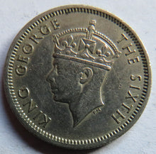 Load image into Gallery viewer, 1949 King George VI Commissioners of Currency Malaya 10 Cents Coin
