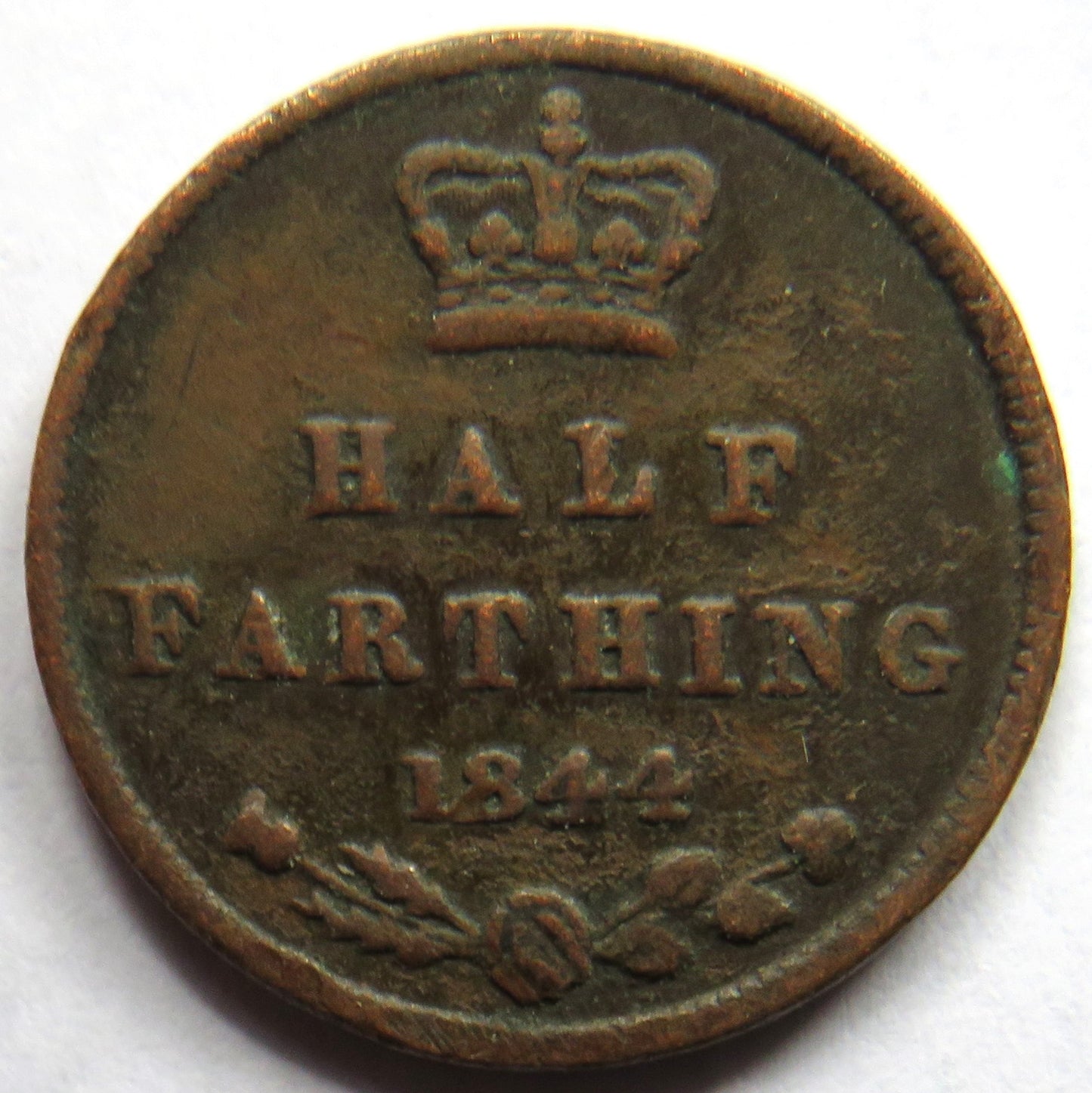 1844 Queen Victoria Half-Farthing Coin - Great Britain