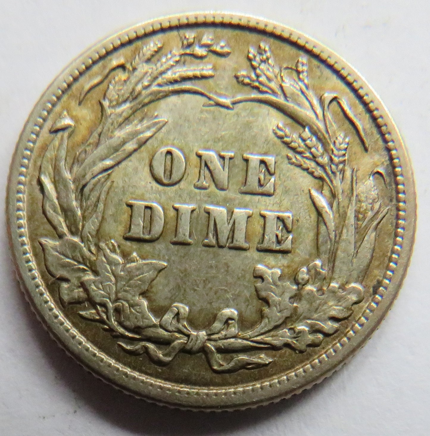 1914 USA Silver Barber One Dime Coin In Better Grade