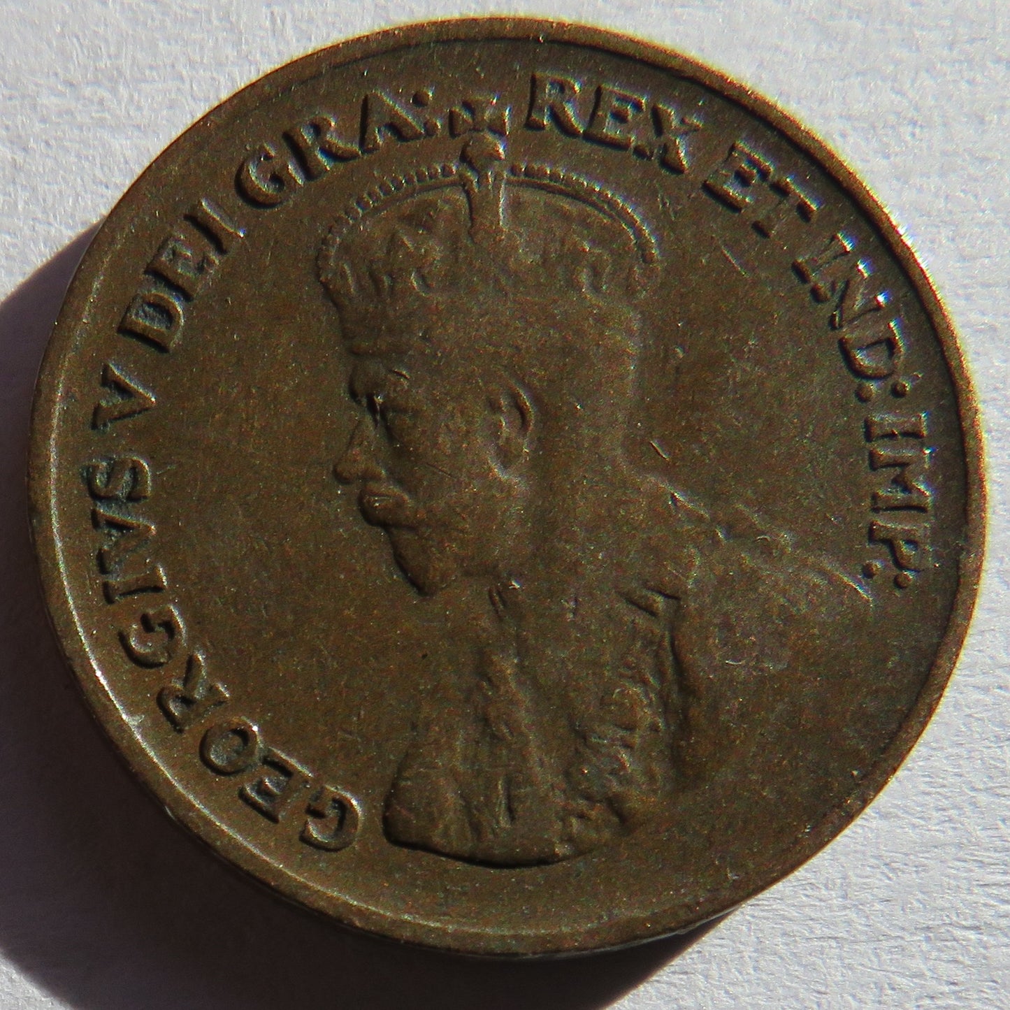 1930 King George V Canada One Cent Coin