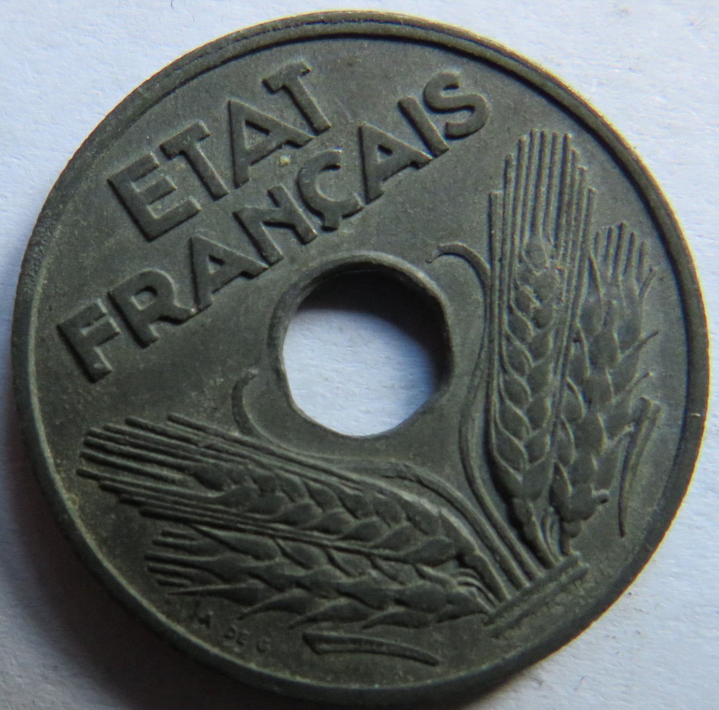 1941 France 20 Centimes Coin