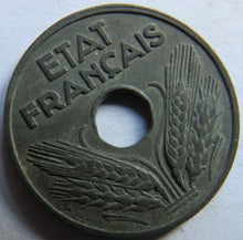 Load image into Gallery viewer, 1941 France 20 Centimes Coin
