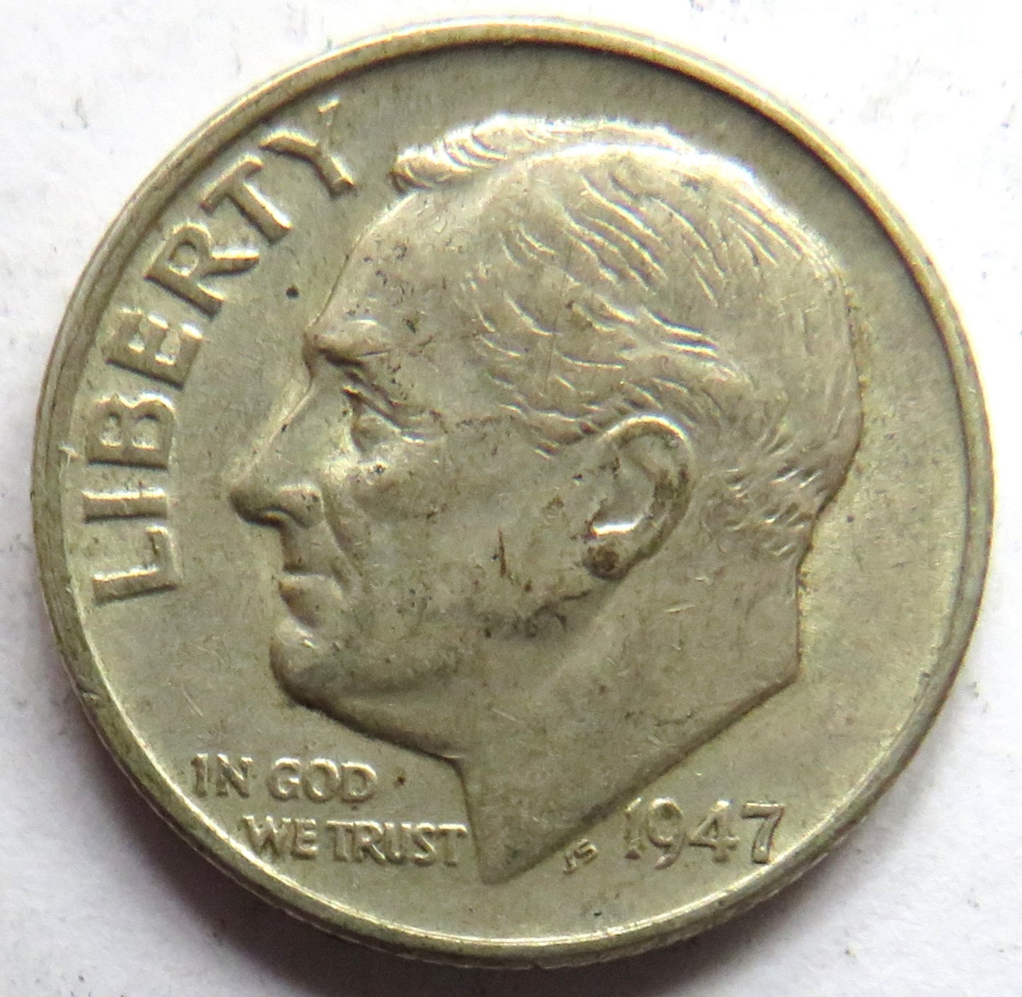 1947 USA Silver One Dime Coin