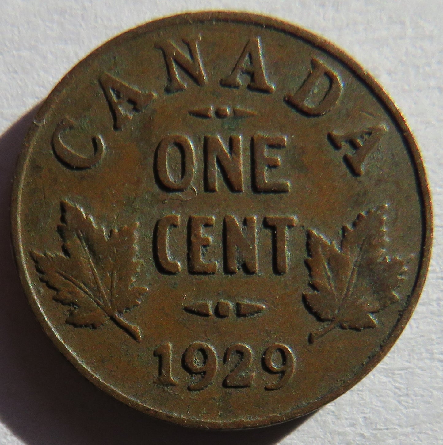 1929 King George V Canada One Cent Coin