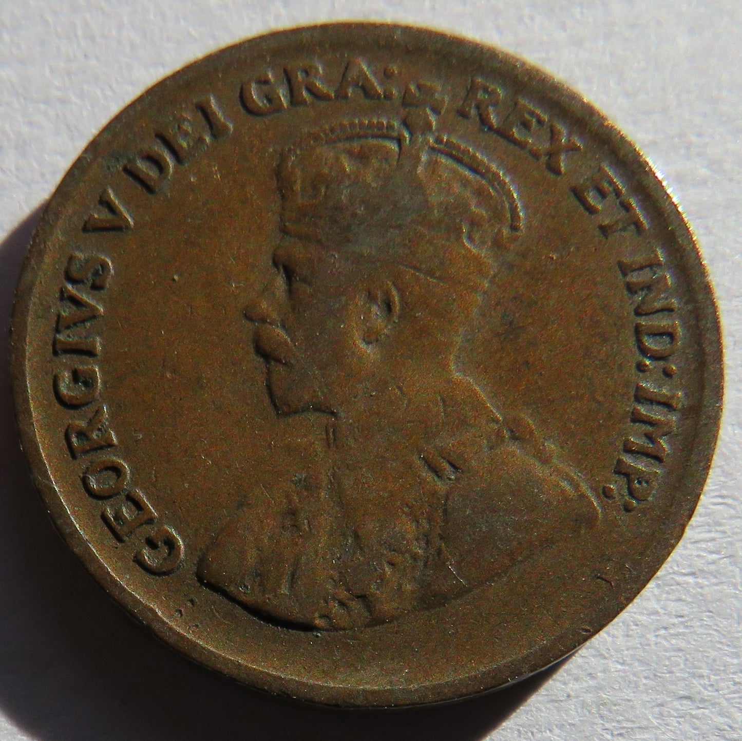 1929 King George V Canada One Cent Coin