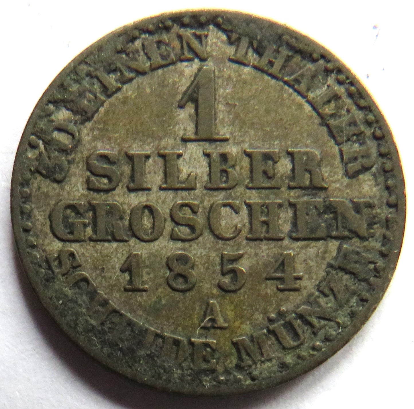 1854-A German States Prussia 1 Silber Groschen