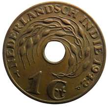 Load image into Gallery viewer, 1942 Netherlands East Indies One Cent Coin
