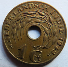 Load image into Gallery viewer, 1942 Netherlands East Indies One Cent Coin
