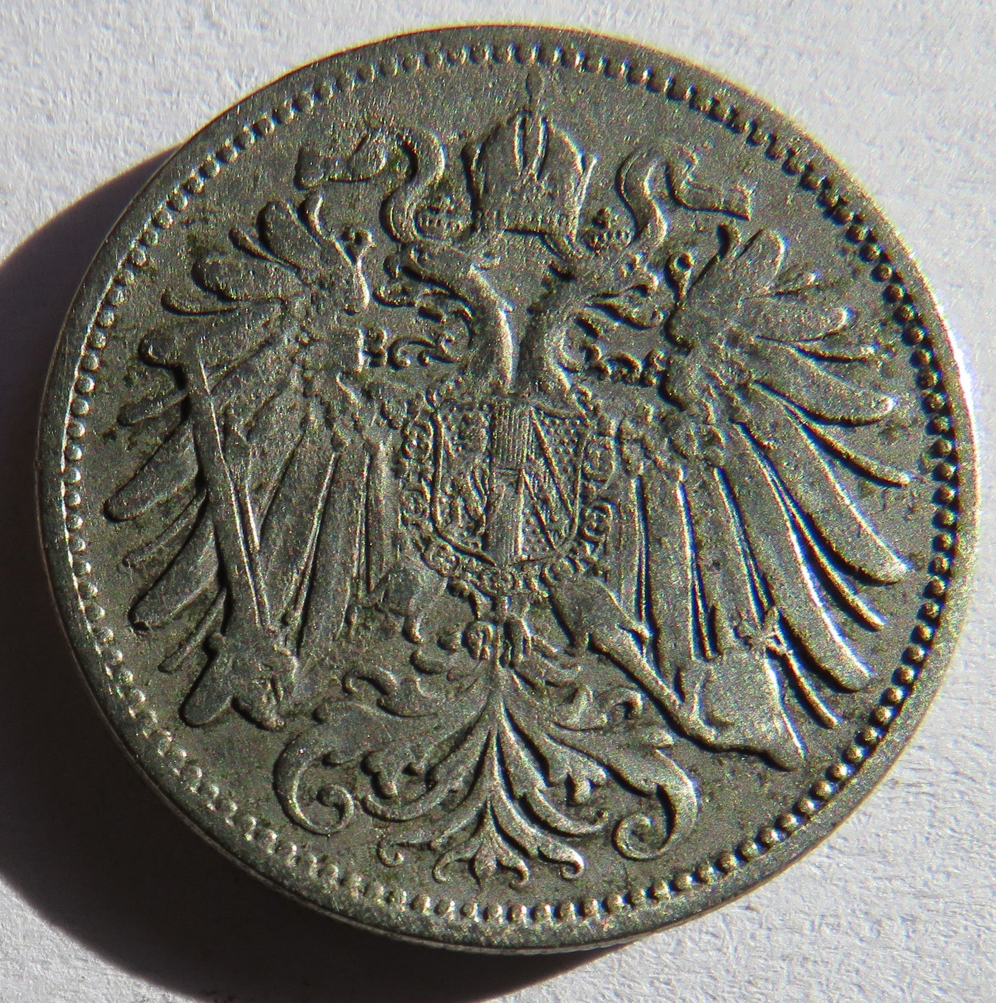 1895 Austria 20 Heller Coin