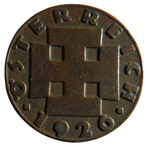 1926 Austria 2 Groschen Coin