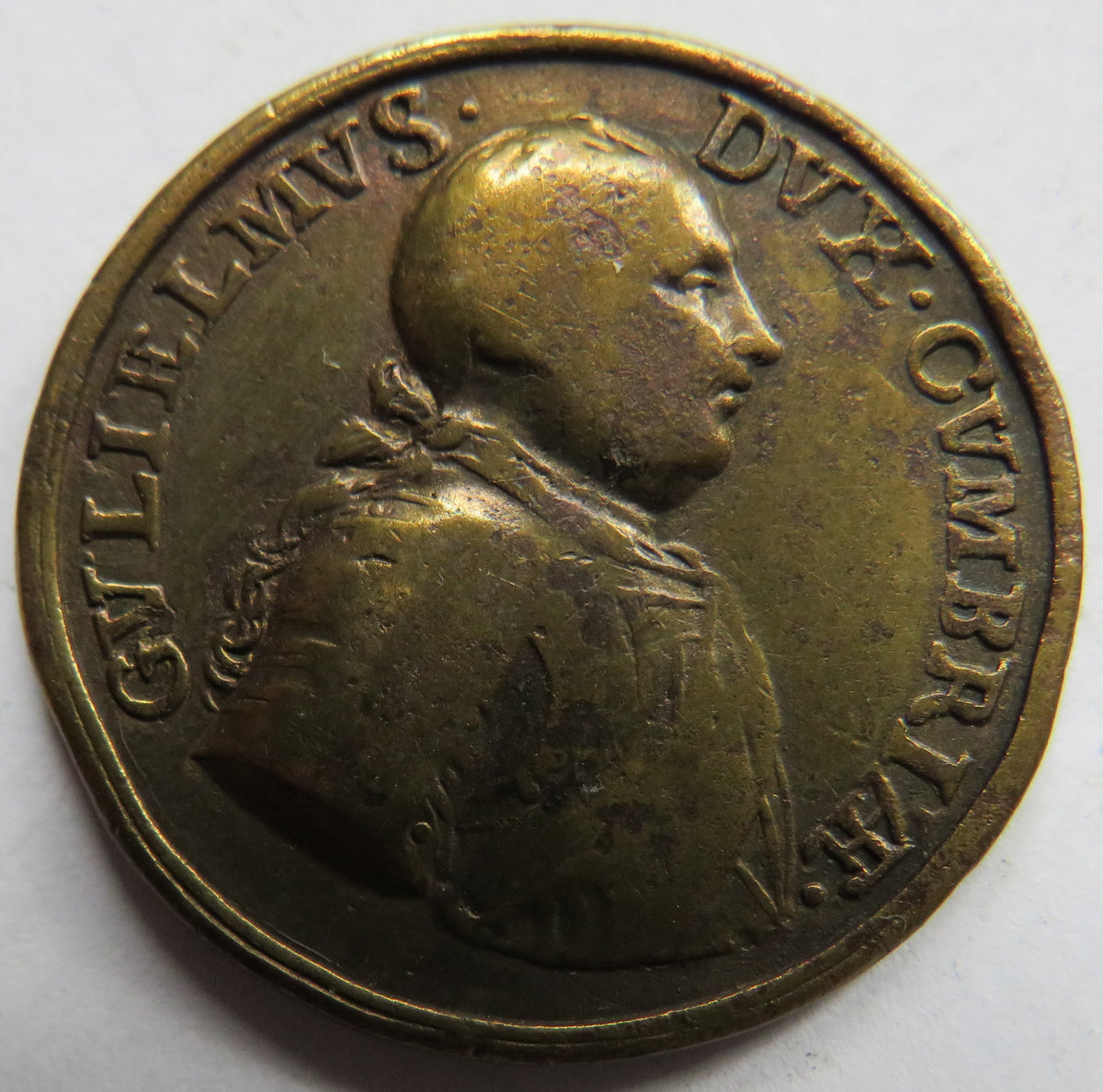 1746 Jacobite Rebellion Defeated - Duke of Cumberland Medal
