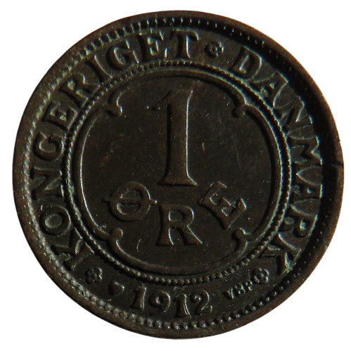 1912 Denmark One Ore Coin