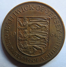 Load image into Gallery viewer, 1964 Jersey 1/12th of a Shilling Coin
