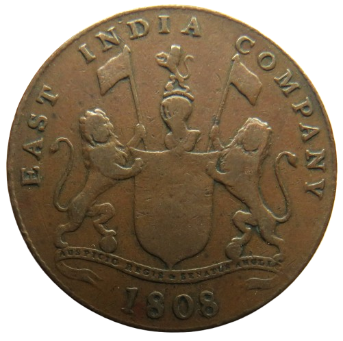 1808 East India Company 20 Cash Coin