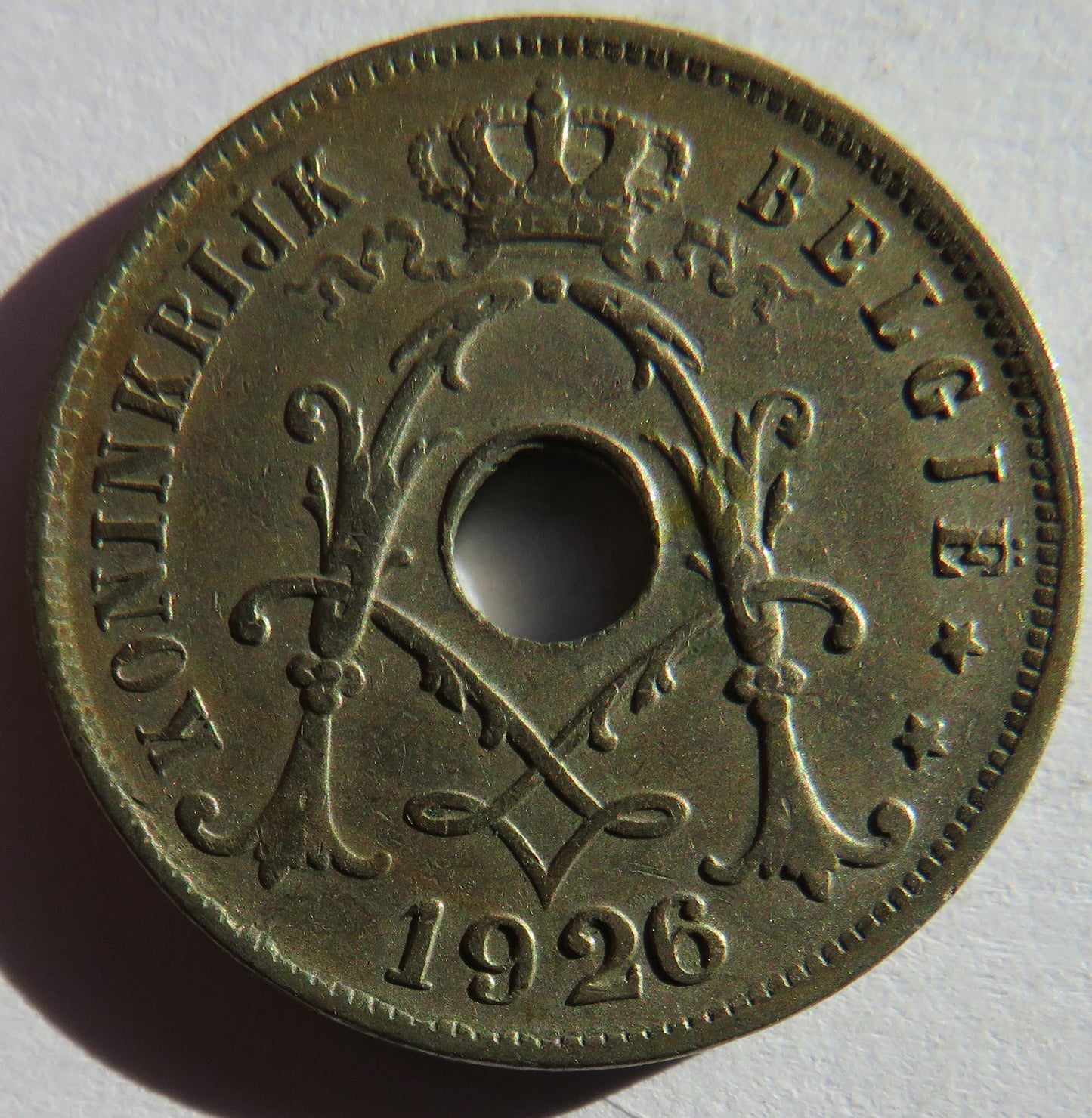 1926 Belgium 25 Centimes Coin