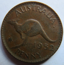 Load image into Gallery viewer, 1952 King George VI Australia One Penny Coin
