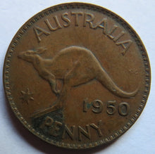 Load image into Gallery viewer, 1950 King George VI Australia One Penny Coin
