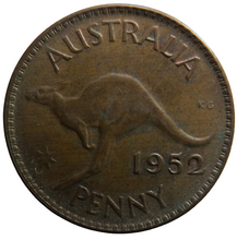 Load image into Gallery viewer, 1952 King George VI Australia One Penny Coin
