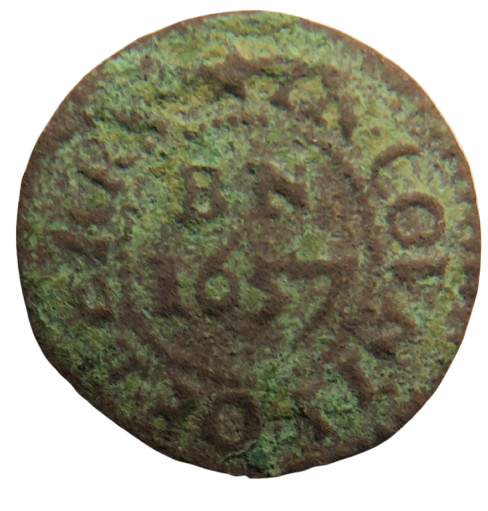 1657 Berkshire, Newbury Farthing Token