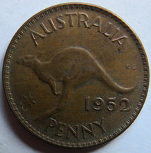 Load image into Gallery viewer, 1952 King George VI Australia One Penny Coin
