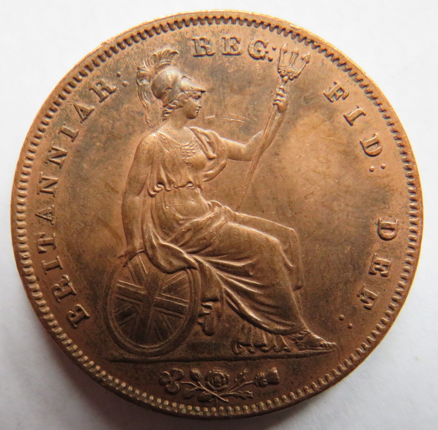 1848 Queen Victoria Young Head One Penny Coin In Higher Grade - Great Britain