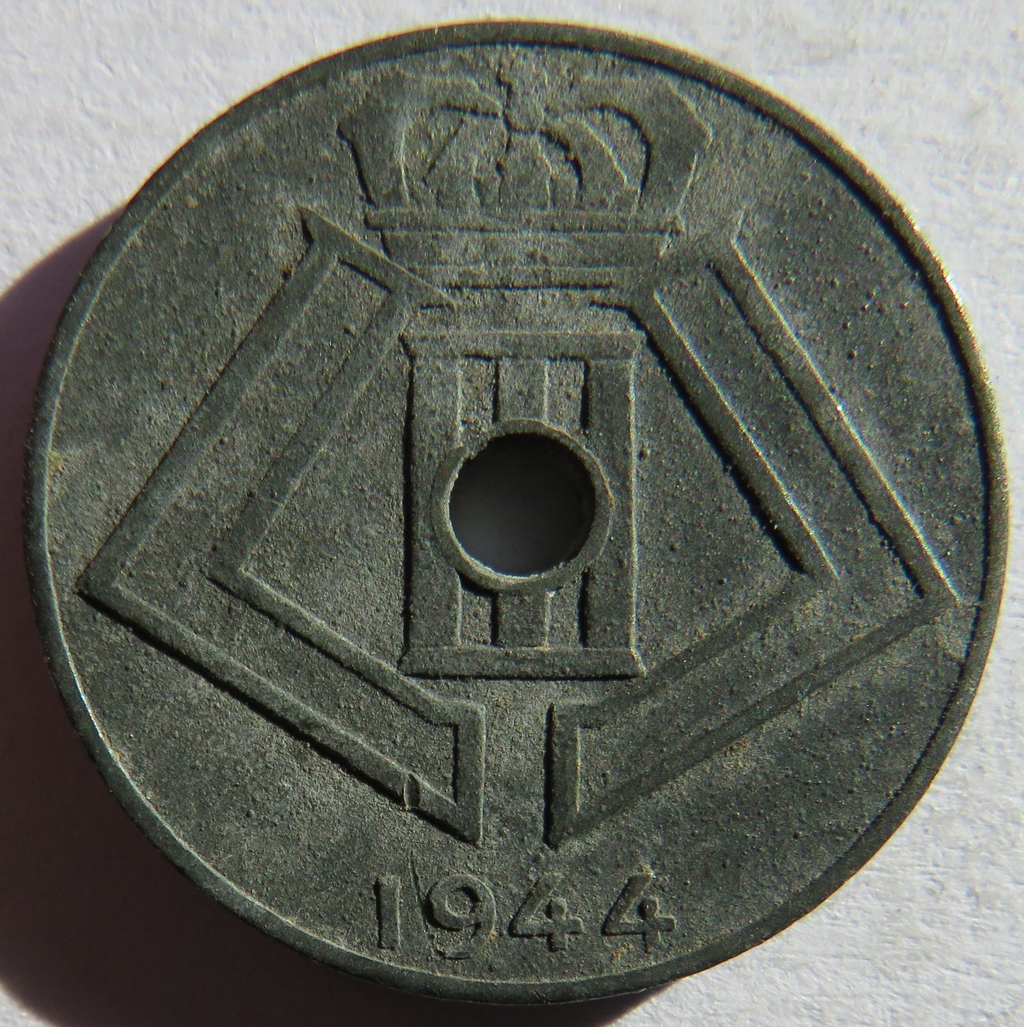 1944 Belgium 10 Centimes Coin