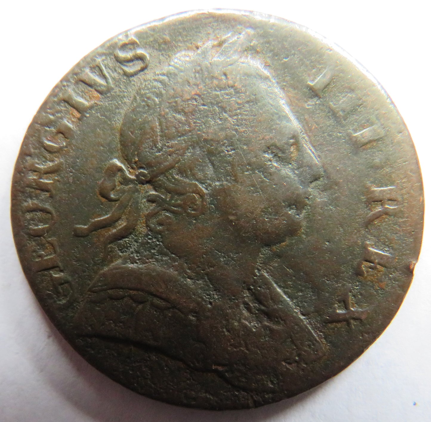 1777 King George III Halfpenny Coin - Great  Britain