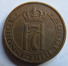 Load image into Gallery viewer, 1936 Norway 2 Ore Coin
