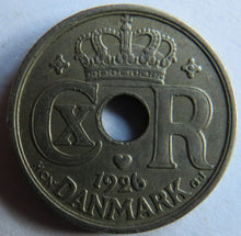 Load image into Gallery viewer, 1926 Denmark 10 Ore Coin
